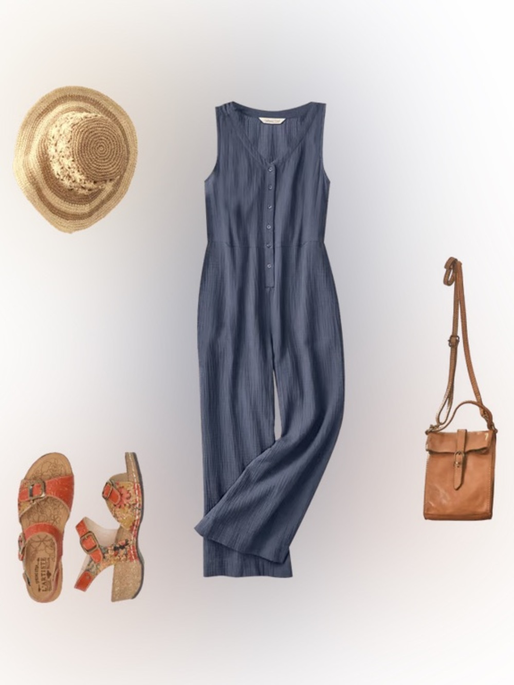 Coldwater Creek Summer
Breeze Gauze Jumpsuit NWOT - Picture 15 of 16